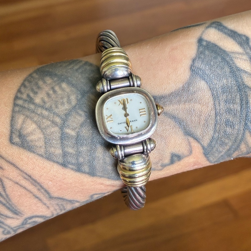 David Yurman Silver and Gold Women's Watch